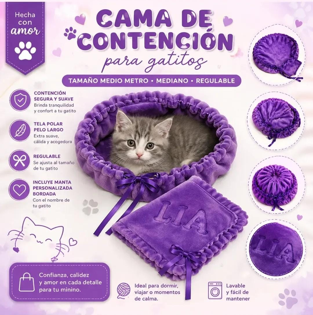 Camita de contencion para nuestros Gatos